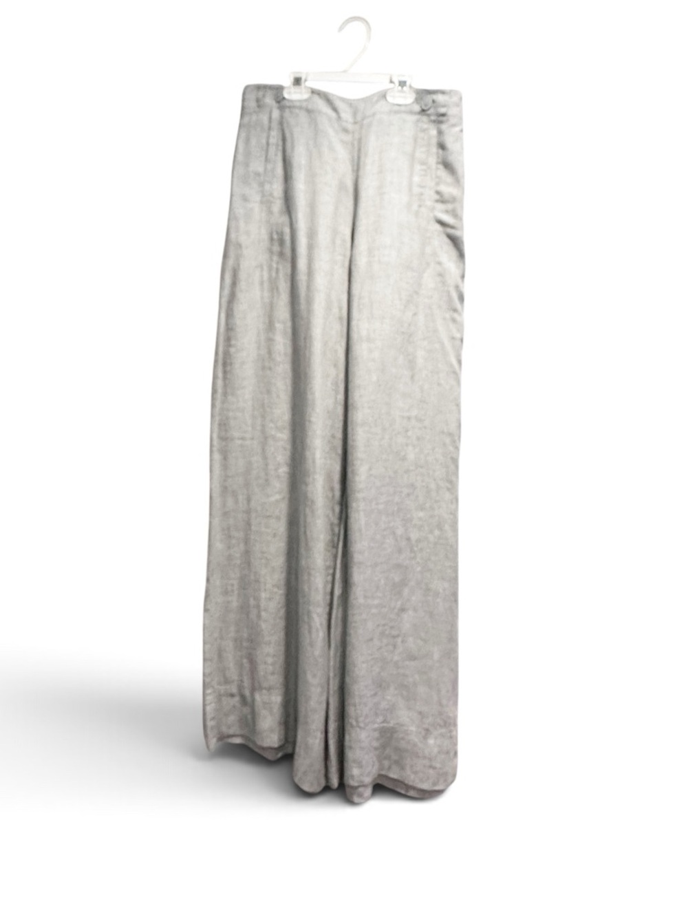 Poetry Wide Leg 100% Linen Pants Size 4 Minimalist Quiet Luxury Tan Trouser
